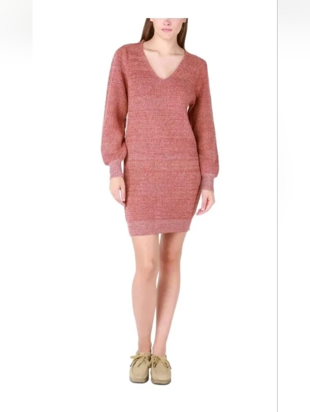 Black Tape Women's V-Neck Long-Sleeve Sweater Dress Size Small $69 NWT